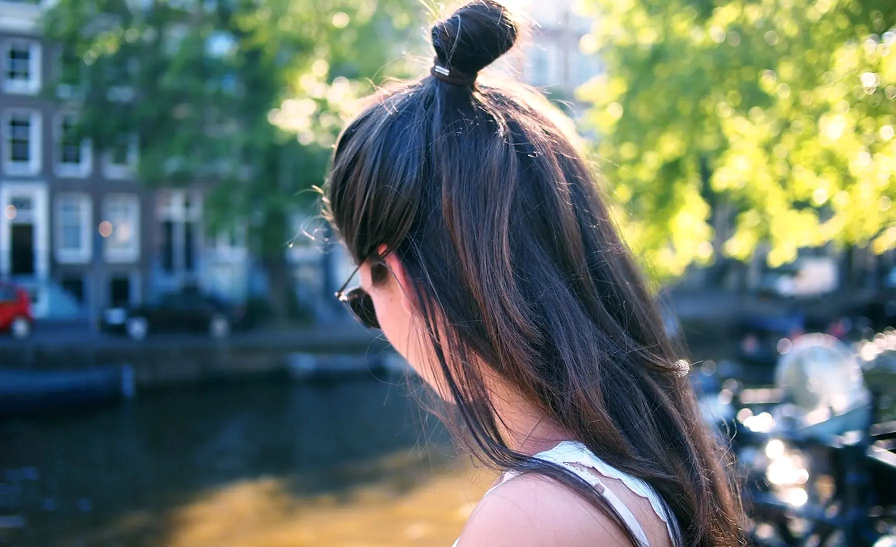 People, woman and bun