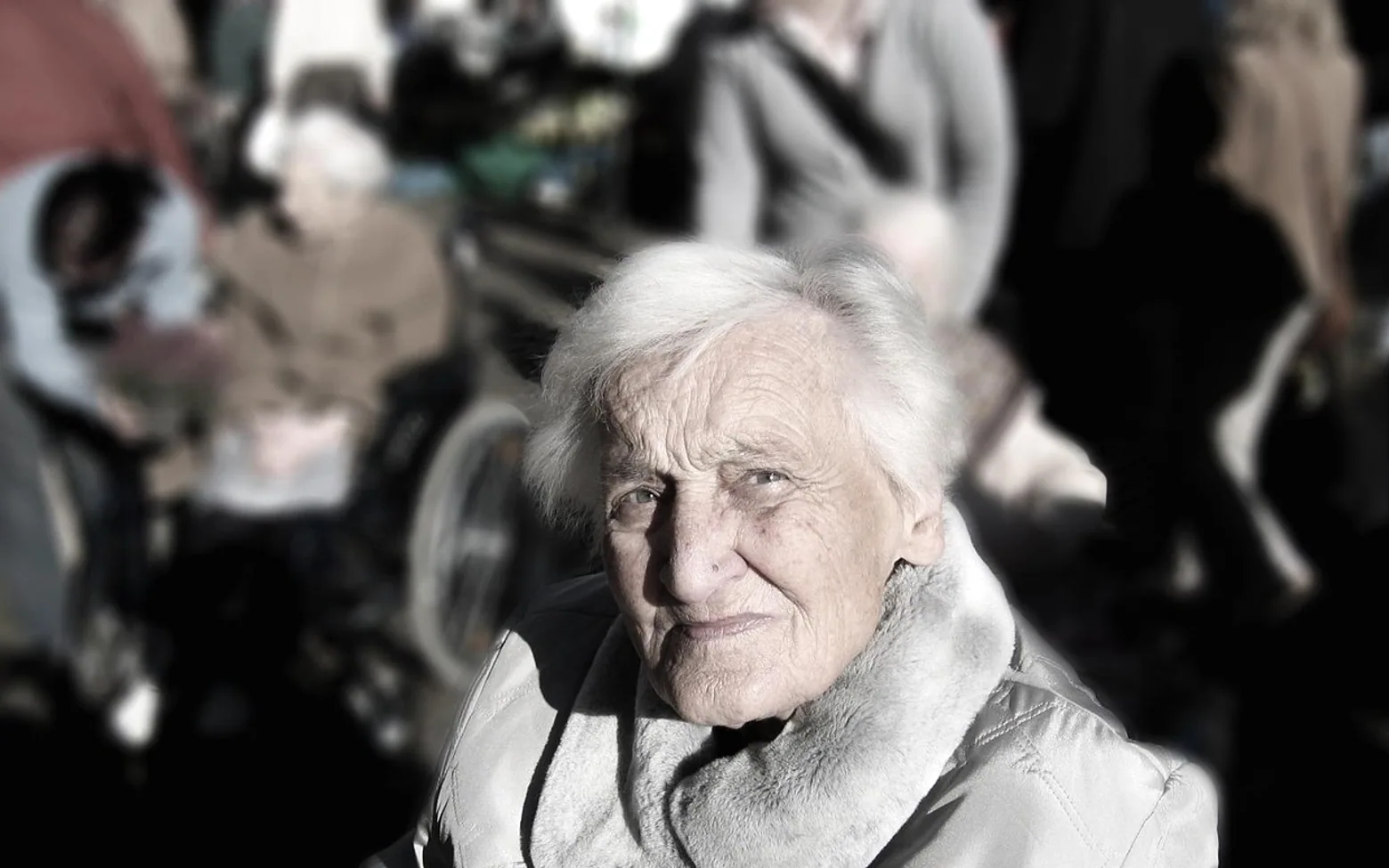 Woman, elderly and portrait